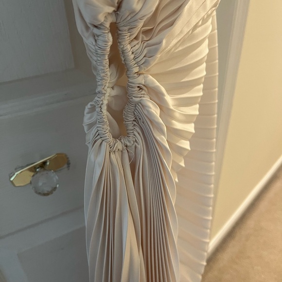 Dress Forum pleated off white dress - Picture 4 of 6
